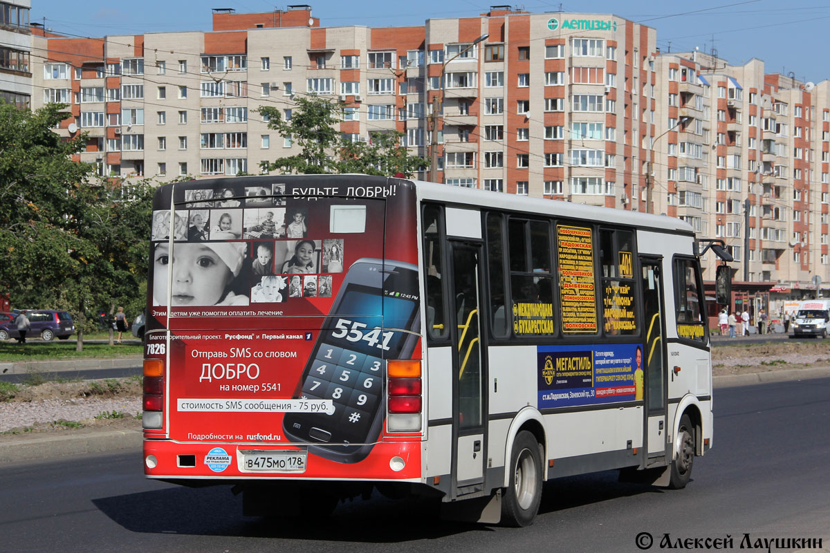 Санкт-Петербург, ПАЗ-320412-05 № 7826