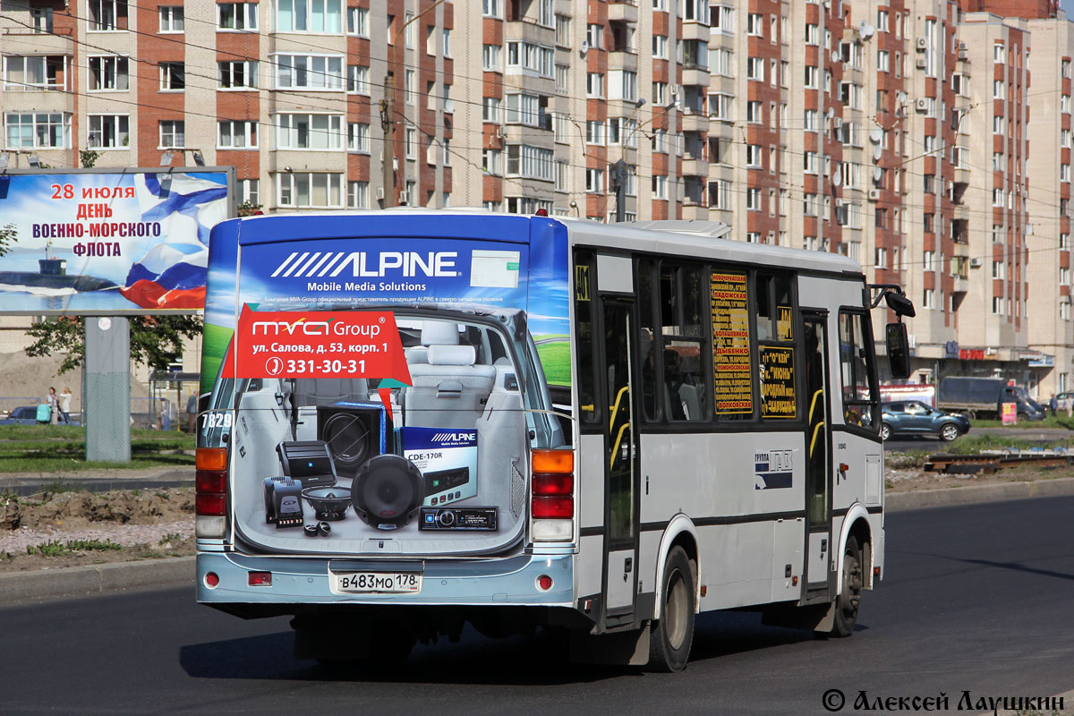 Санкт-Петербург, ПАЗ-320412-05 № 7829