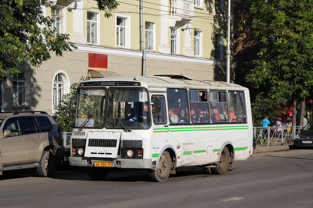 Vologda region, PAZ-32054 č. АЕ 454 35