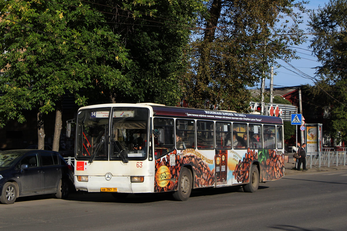 Вологодская область, Mercedes-Benz O345 № 63