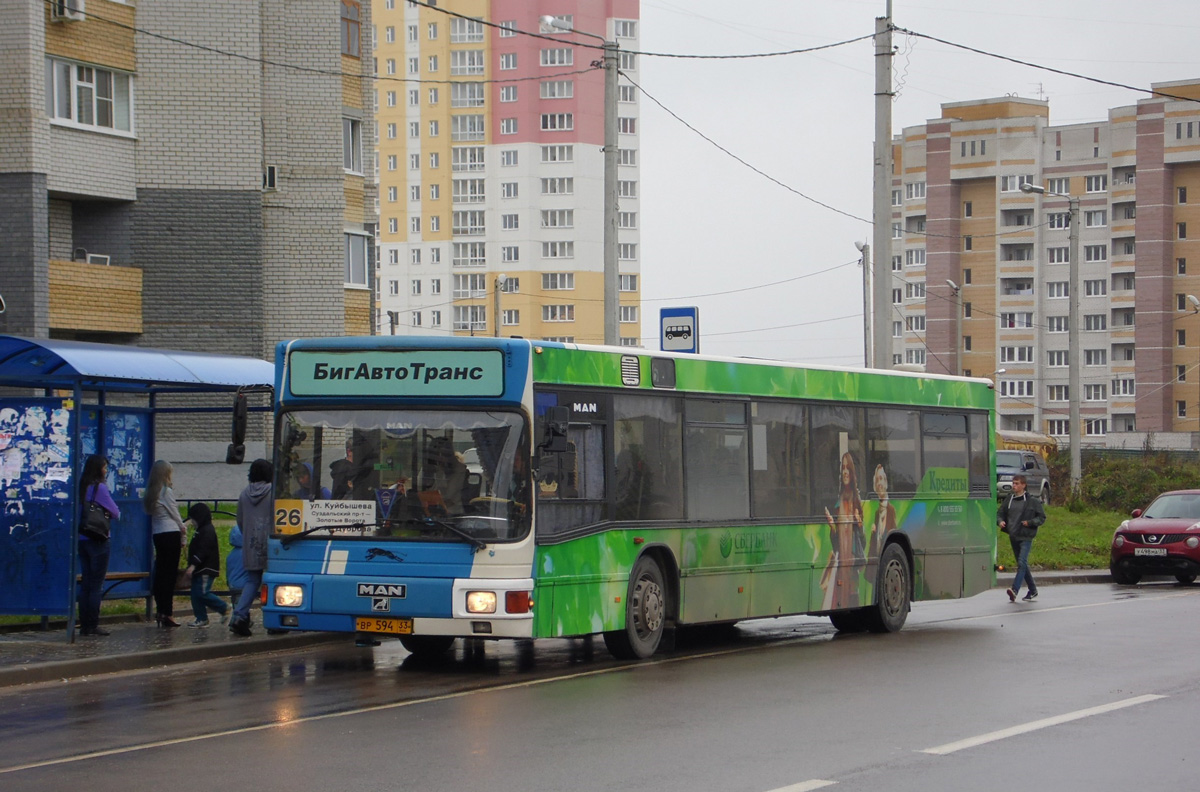 Владимирская область, MAN A10 NL202 № ВР 594 33