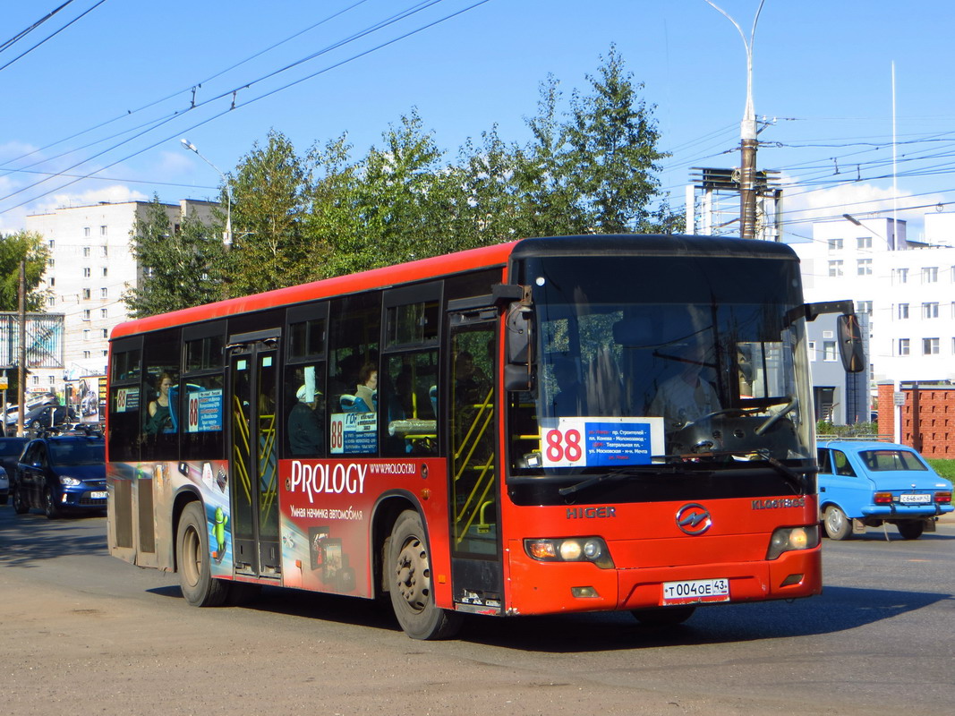 Кировская область, Higer KLQ6118GS № Т 004 ОЕ 43