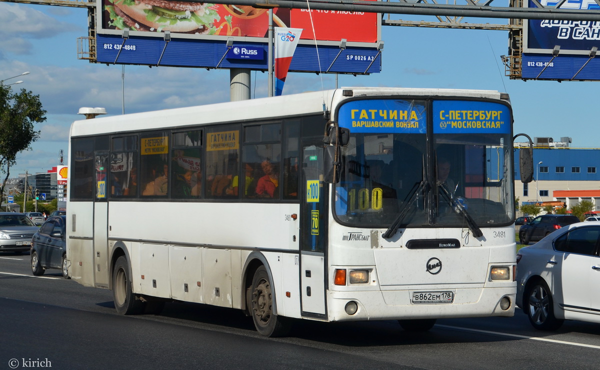 Ленинградская область, ЛиАЗ-5256.58 № 3481