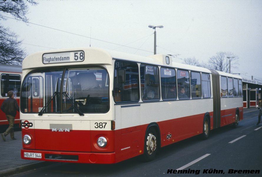 Бремен, MAN 593 SG240H № 387