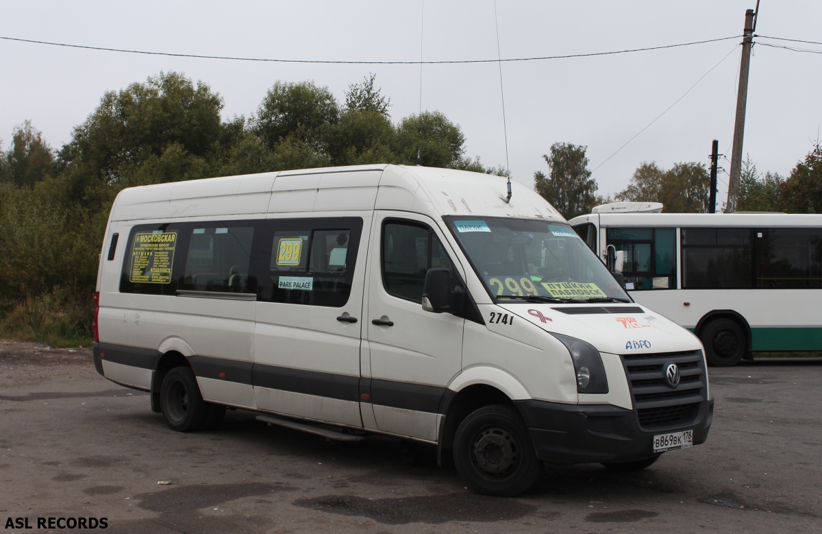 Санкт-Петербург, БТД-2219 (Volkswagen Crafter) № 2741