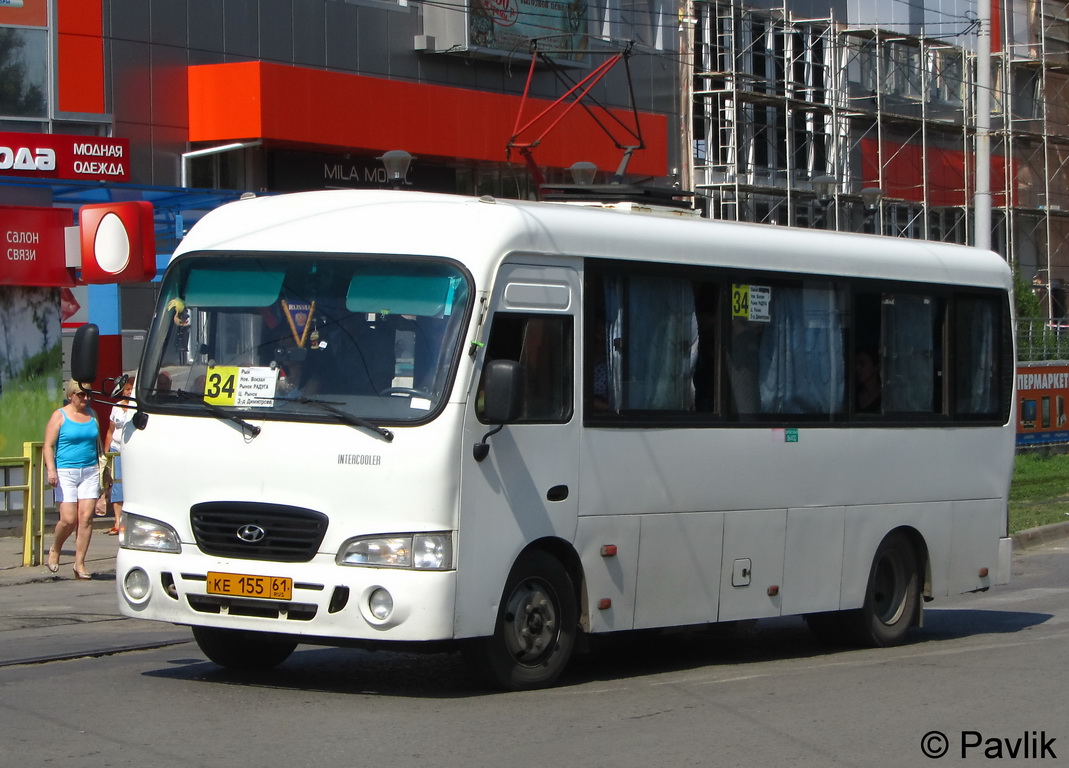 Ростовская область, Hyundai County LWB C09 (ТагАЗ) № КЕ 155 61