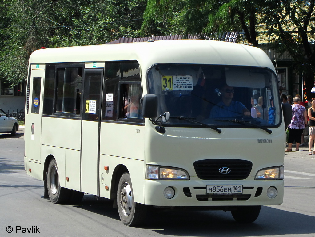 Rostov region, Hyundai County SWB C08 (RZGA) № Н 856 ЕН 161
