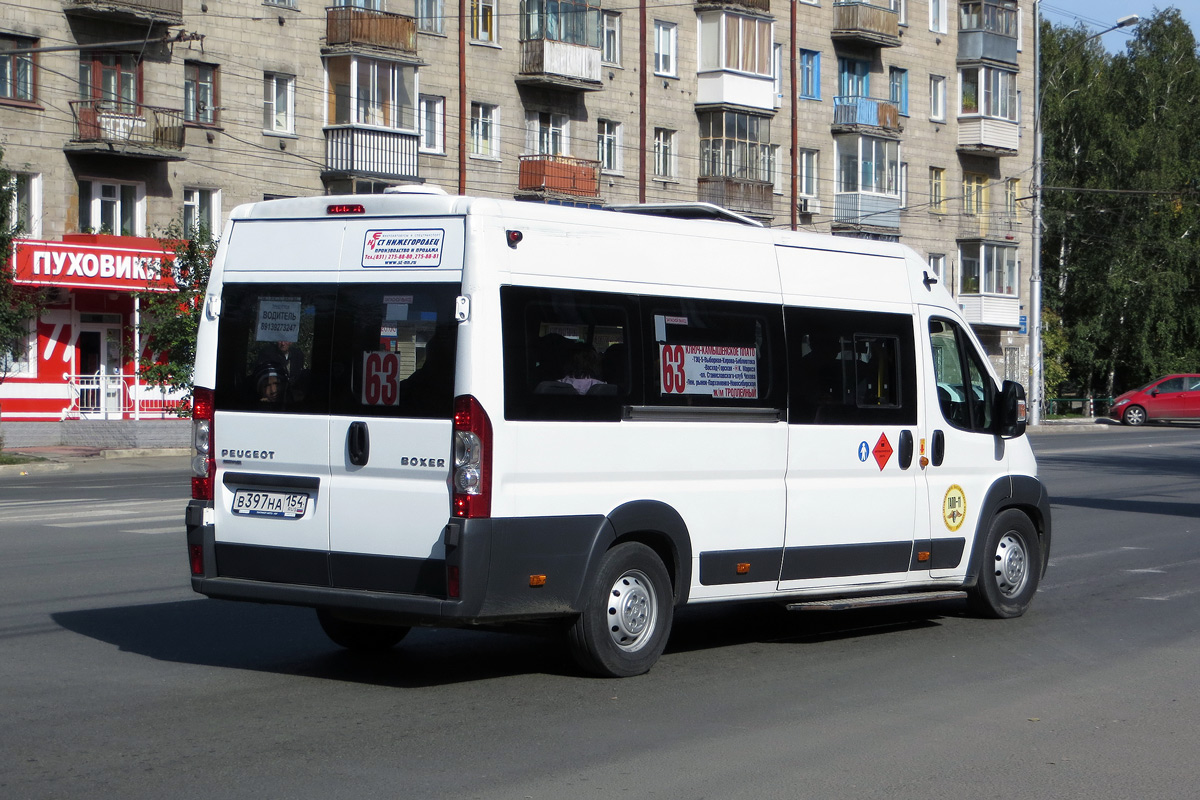 Новосибирская область, Нижегородец-2227SK (Peugeot Boxer) № В 397 НА 154