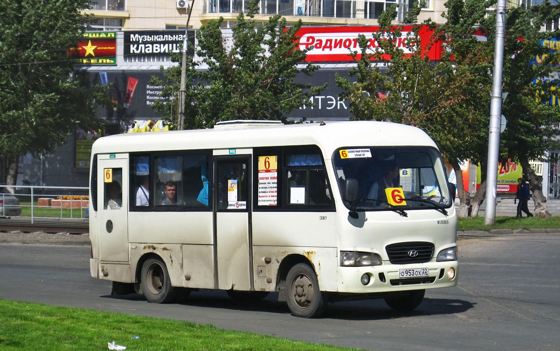 Алтайский край, Hyundai County SWB C08 (РЗГА) № О 953 ОХ 22