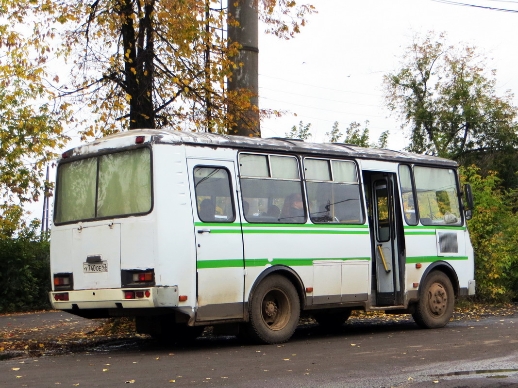 Кировская область, ПАЗ-32053-07 № У 740 ОЕ 43