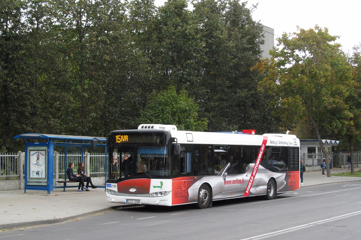 Литва, Solaris Urbino III 12 hybrid № 2190