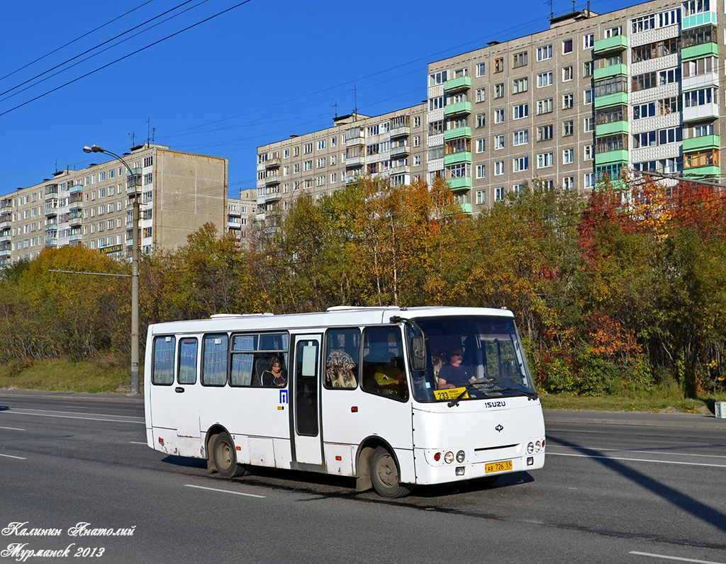 Murmansk region, Bogdan A09214 Nr. АВ 726 51