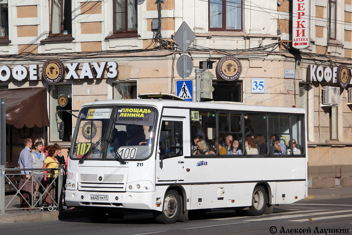 Санкт-Петербург, ПАЗ-320402-05 № 211