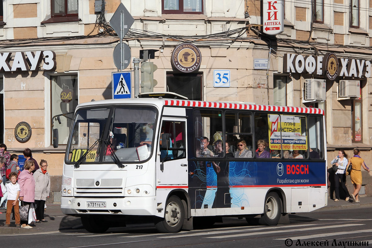 Санкт-Петербург, ПАЗ-320402-05 № 217