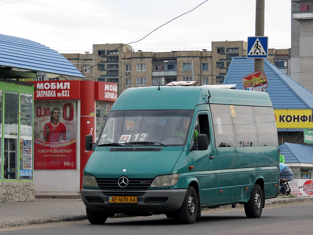 Днепропетровская область, Mercedes-Benz Sprinter W903 311CDI № AE 4670 AA