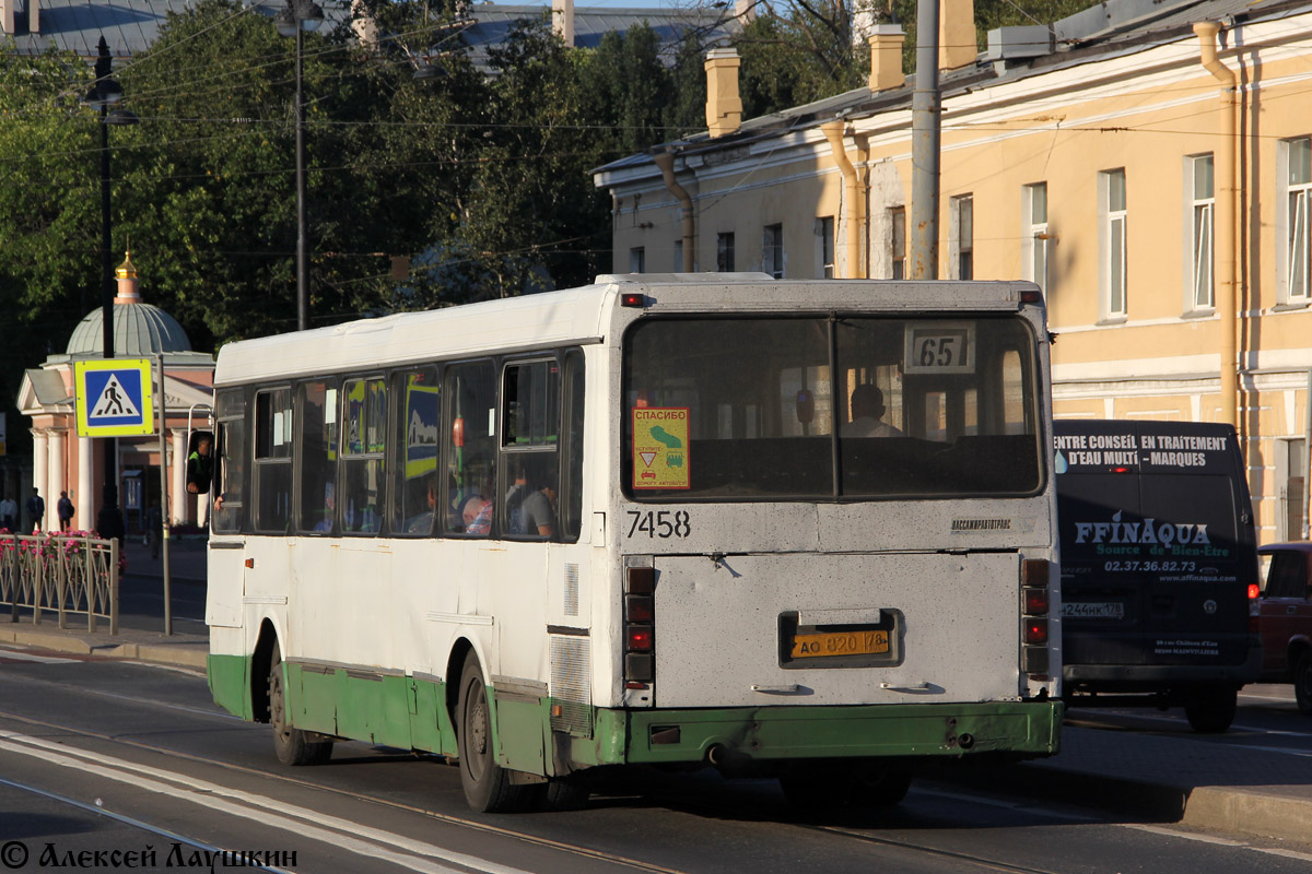 Санкт-Петербург, ЛиАЗ-5256.25 № 7458