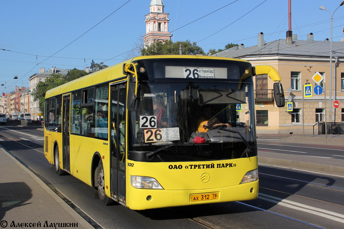 Санкт-Петербург, Golden Dragon XML6112UE № АХ 312 78