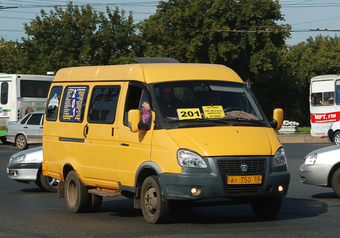 Omsk region, GAZ-322132 (XTH, X96) č. АУ 750 55