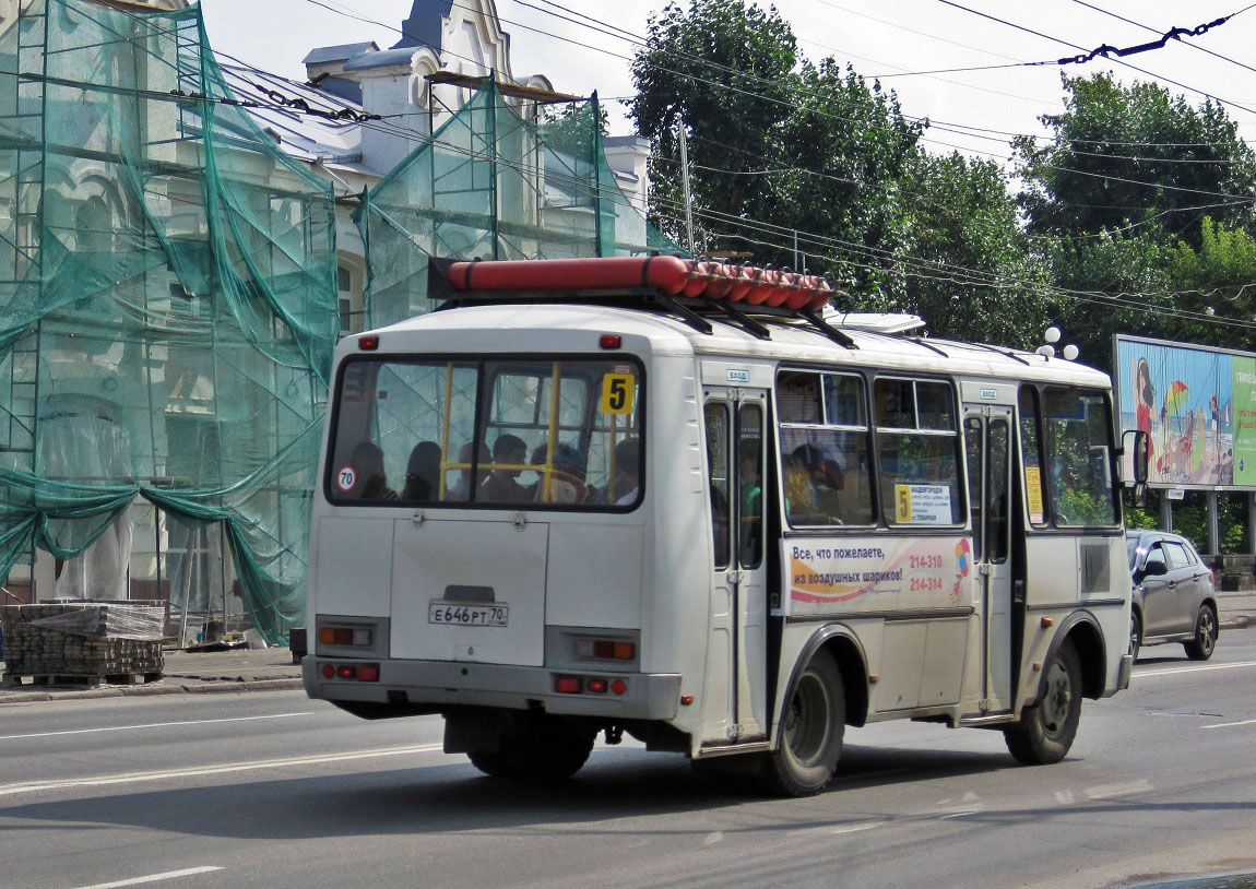 Томская область, ПАЗ-32054 № Е 646 РТ 70