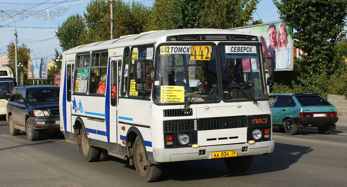 Томская область, ПАЗ-32054 № АА 034 70