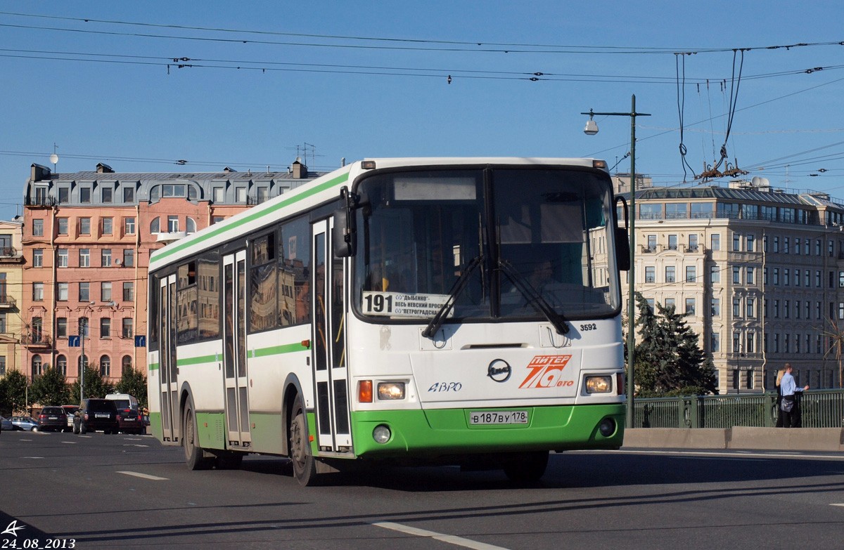 Санкт-Петербург, ЛиАЗ-5293.53 № 3592