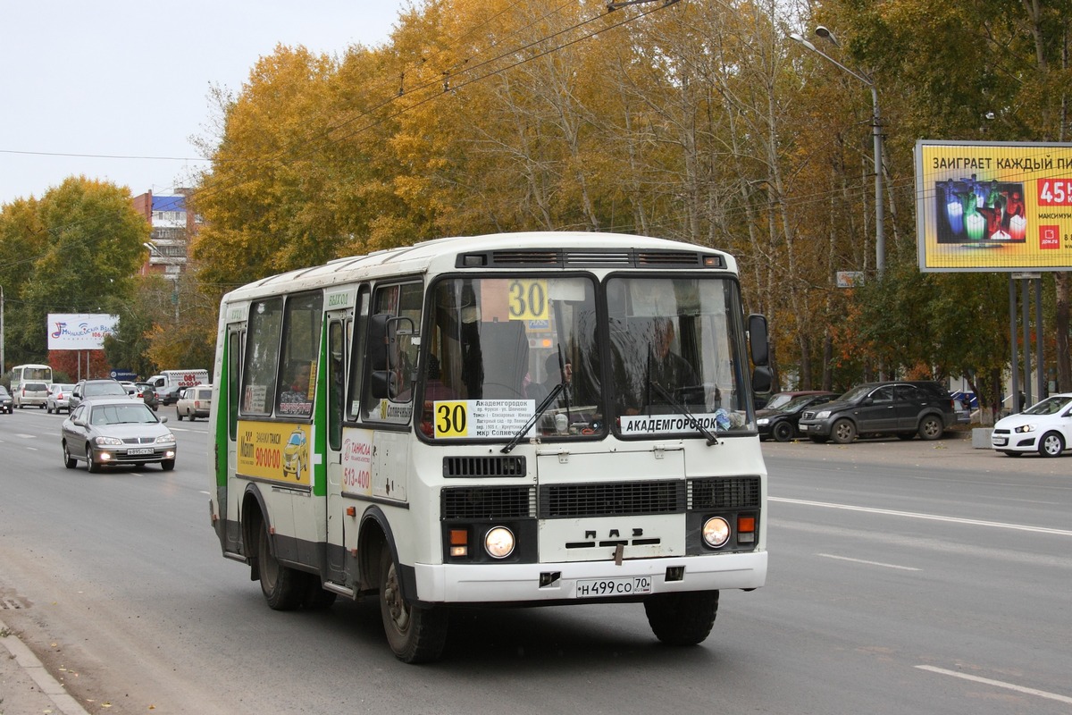 Томская область, ПАЗ-32051-110 № Н 499 СО 70