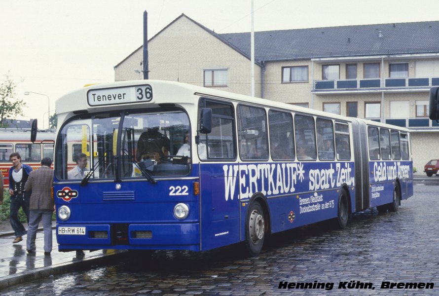 Бремен, Mercedes-Benz O305G № 222