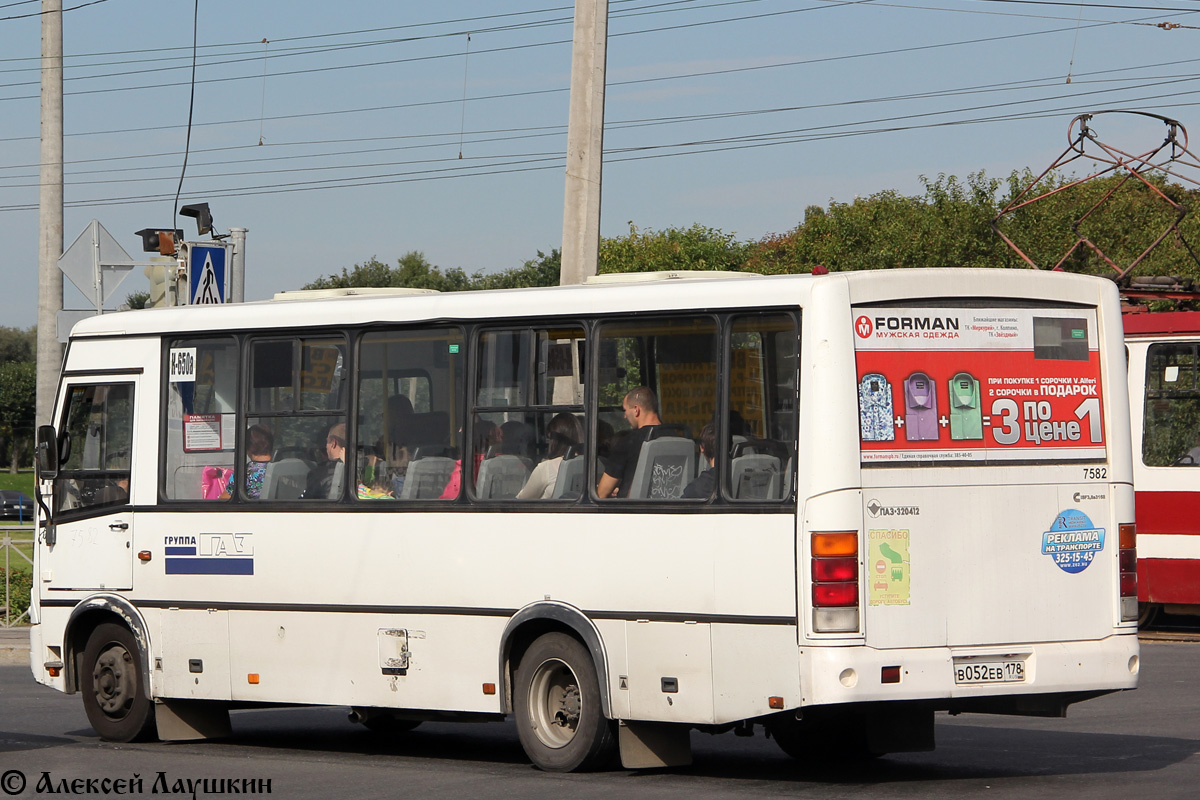 Санкт-Петербург, ПАЗ-320412-05 № 7582