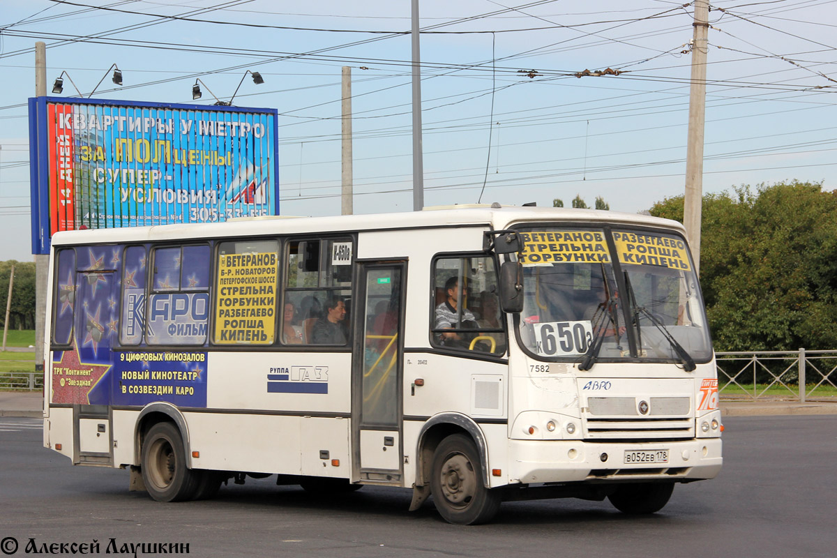 Санкт-Петербург, ПАЗ-320412-05 № 7582