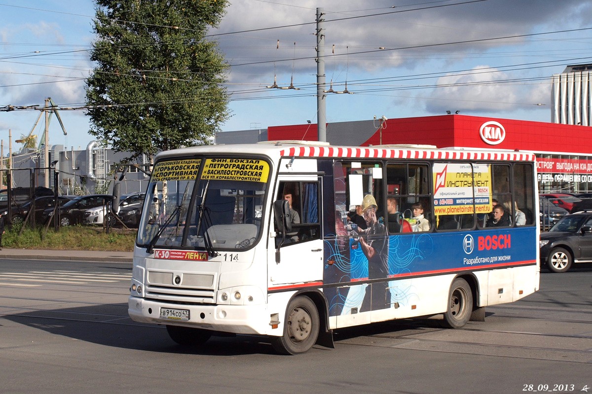 Санкт-Петербург, ПАЗ-320402-05 № 114