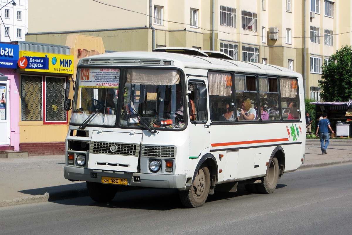 Новосибирская область, ПАЗ-32054 № КН 480 54