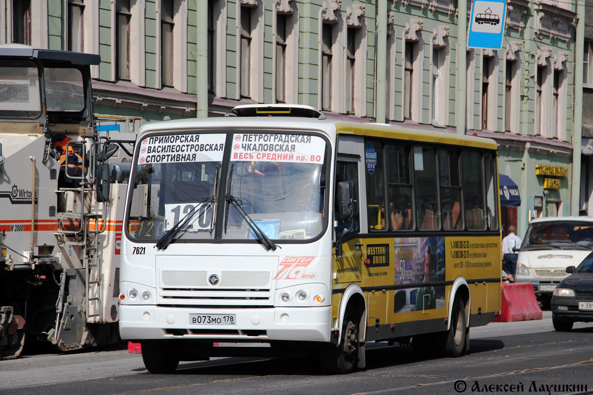 Санкт-Петербург, ПАЗ-320412-05 № 7621