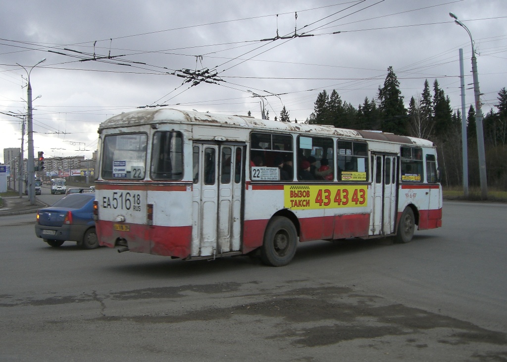 Удмуртия, ЛиАЗ-677М (БАРЗ) № ЕА 516 18