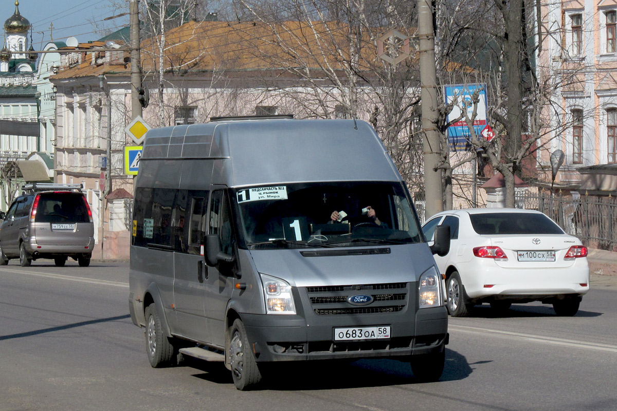 Пензенская область, Нижегородец-222702 (Ford Transit) № О 683 ОА 58