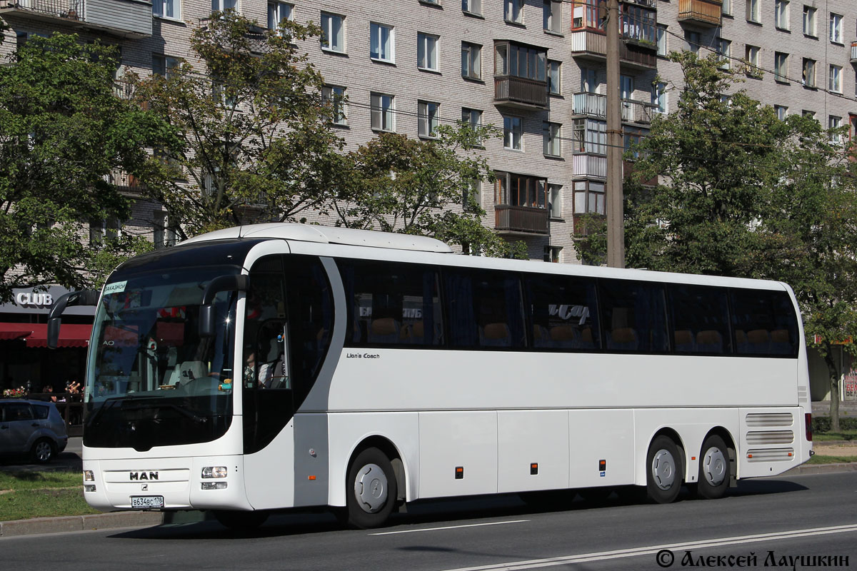 Санкт-Петербург, MAN R08 Lion's Coach L RHC444 L № В 634 ВС 178