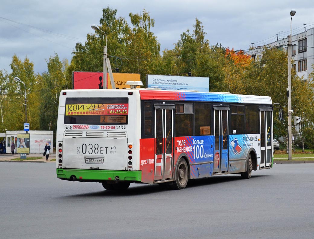 Остановки 358 автобуса. ЛИАЗ Псков.