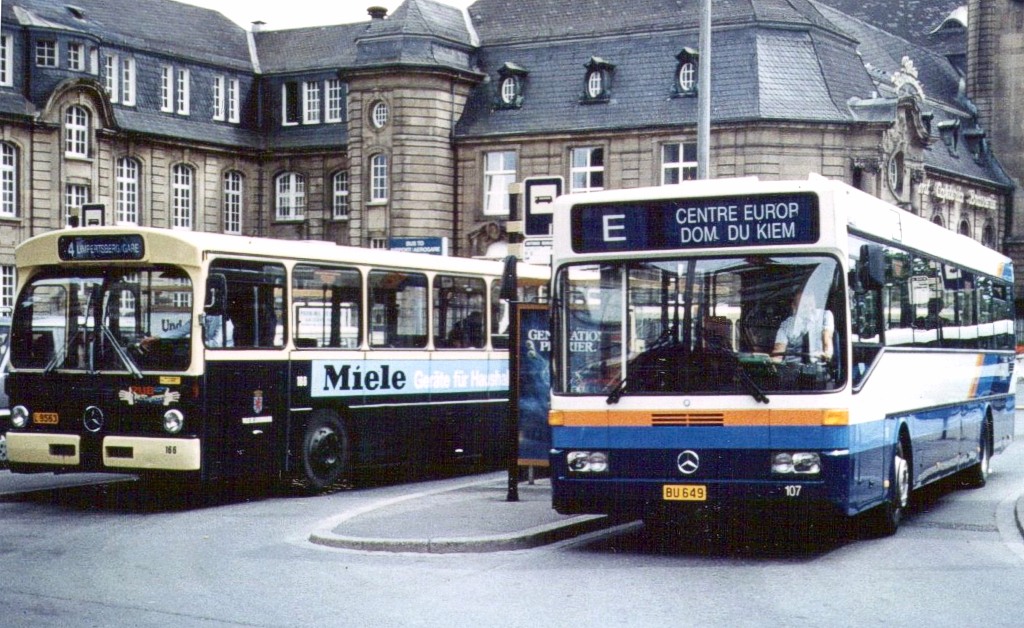 Luxembourg, Mercedes-Benz O405 Nr. 107; Luxembourg, Mercedes-Benz O305 Nr. 166