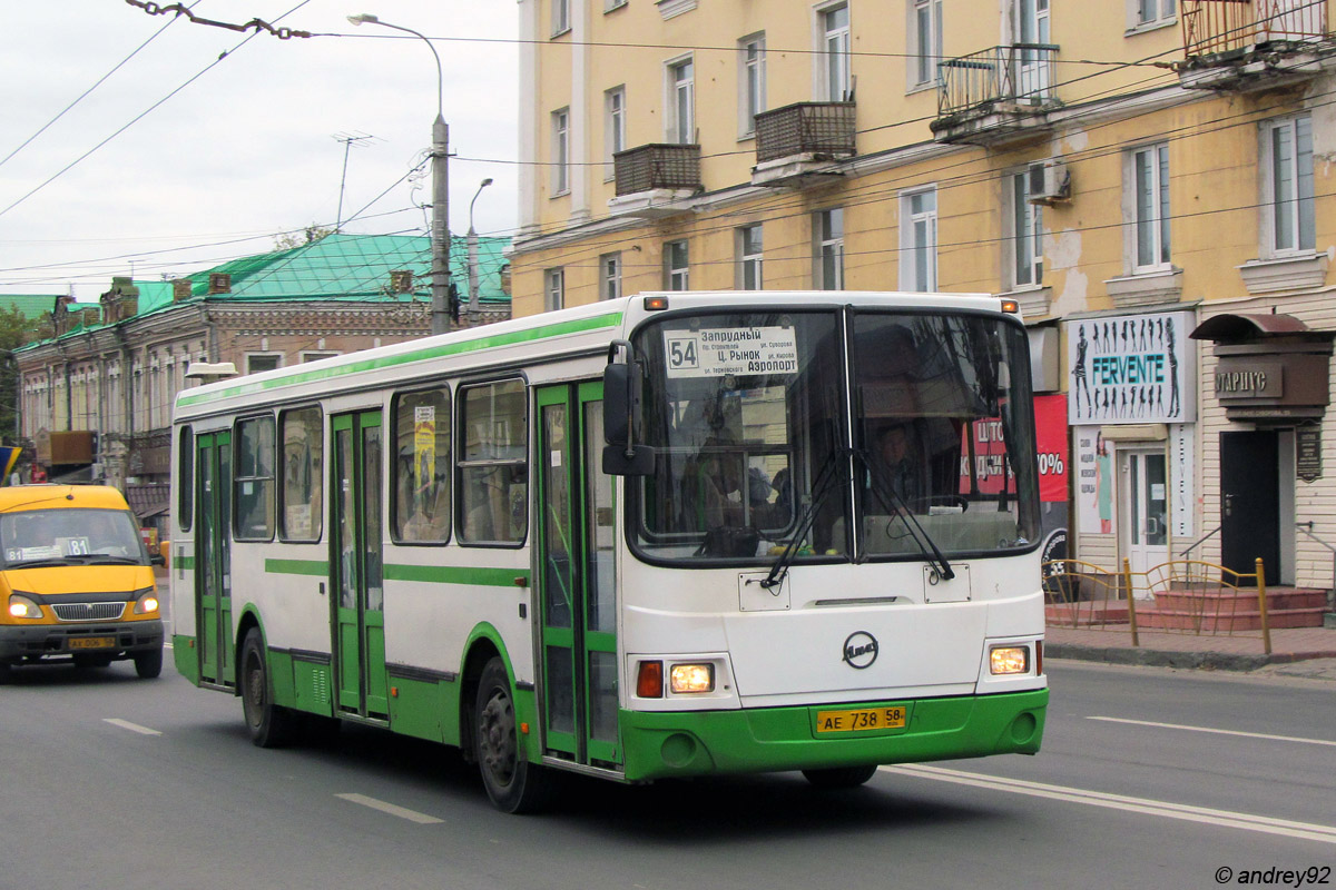 Пензенская область, ЛиАЗ-5256.45 № АЕ 738 58