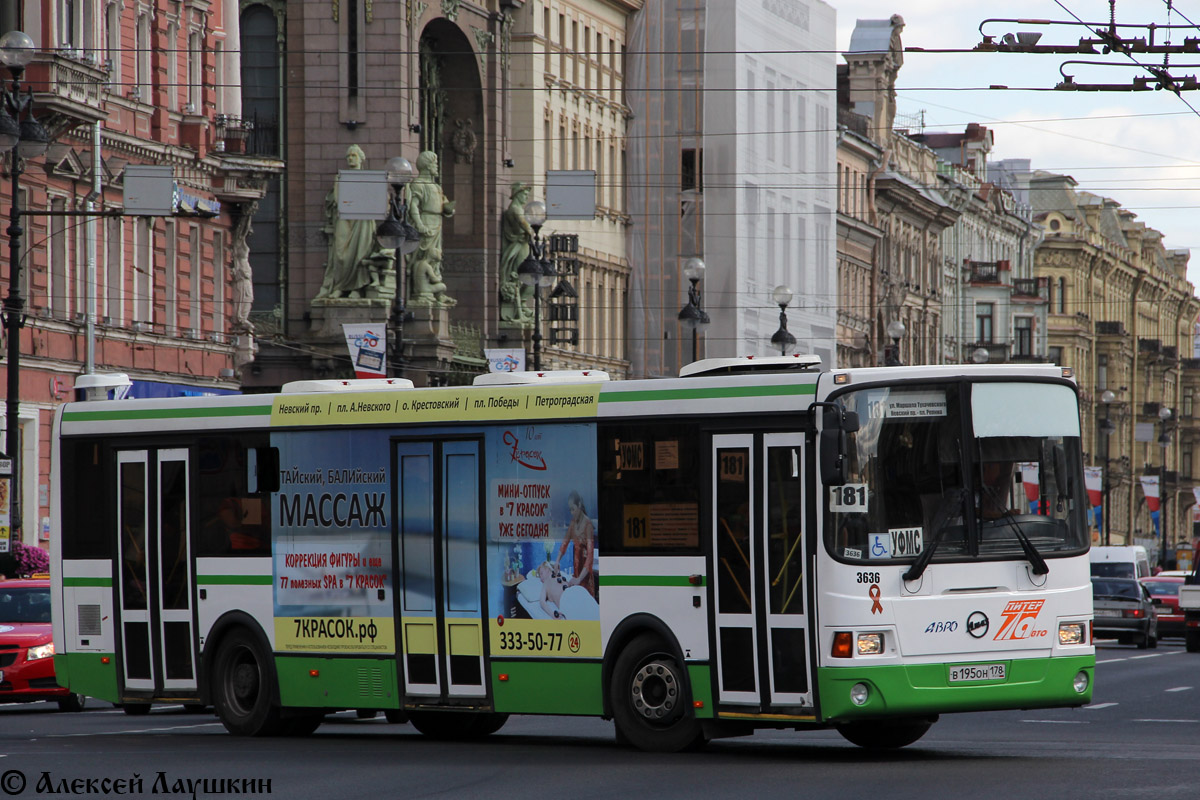 Санкт-Петербург, ЛиАЗ-5293.60 № 3636