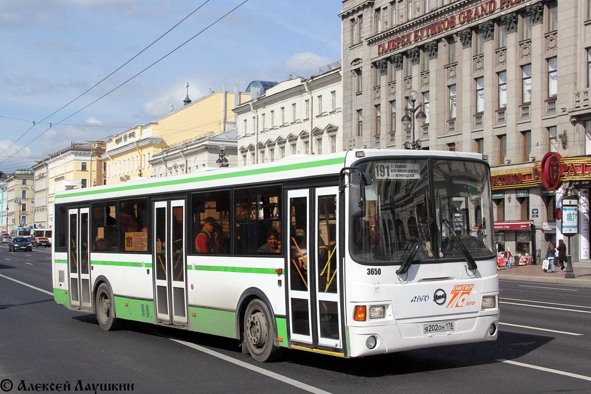 Санкт-Петербург, ЛиАЗ-5293.60 № 3650