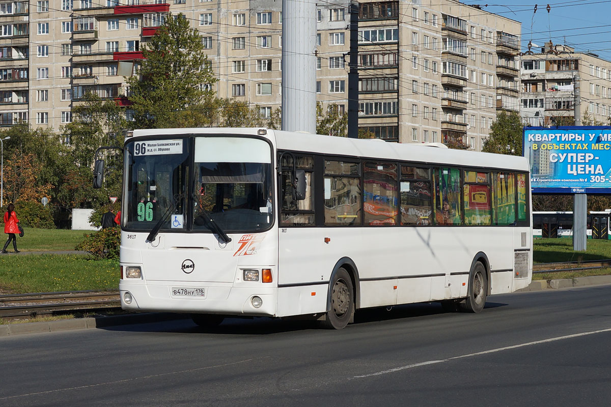 Санкт-Пецярбург, ЛиАЗ-5293.53 № 3617