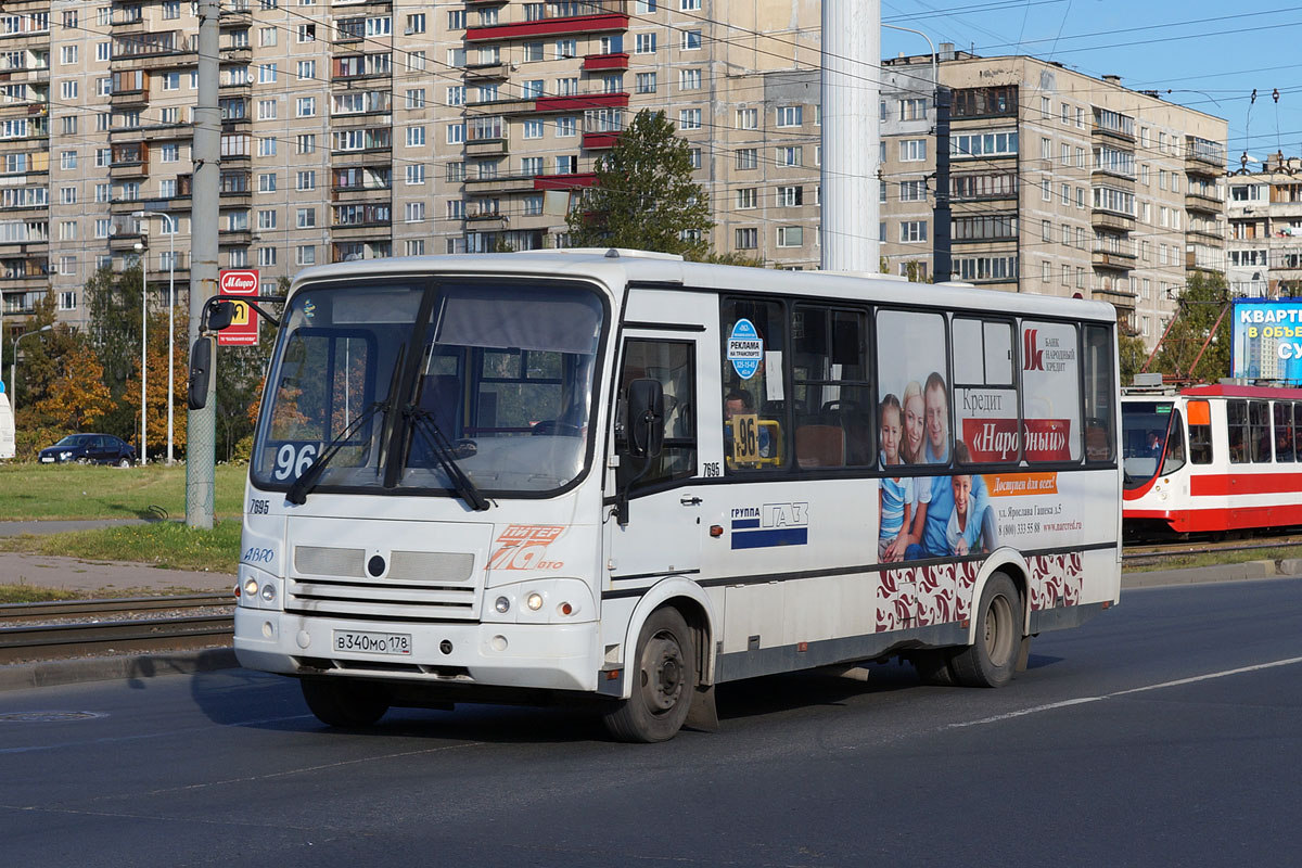 Санкт-Петербург, ПАЗ-320412-05 № 7695