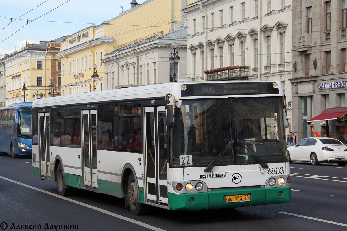 Санкт-Петербург, ЛиАЗ-5292.20 № 6803