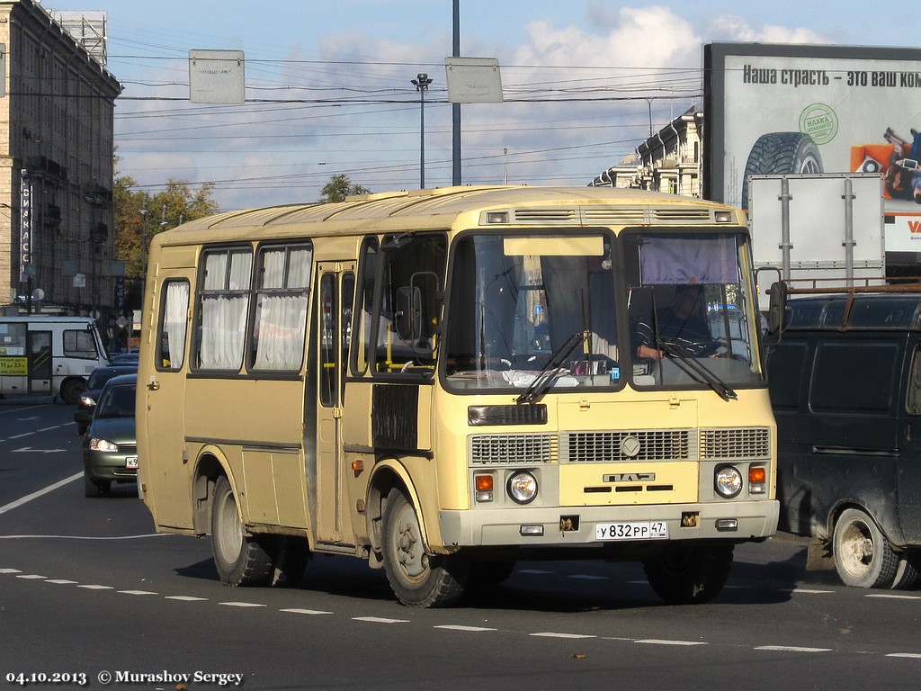 Санкт-Петербург, ПАЗ-32053 № У 832 РР 47