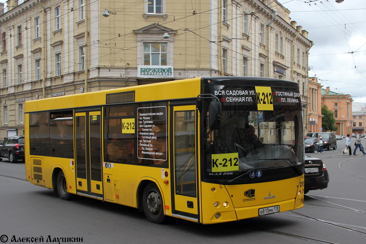 Санкт-Петербург, МАЗ-206.068 № 215