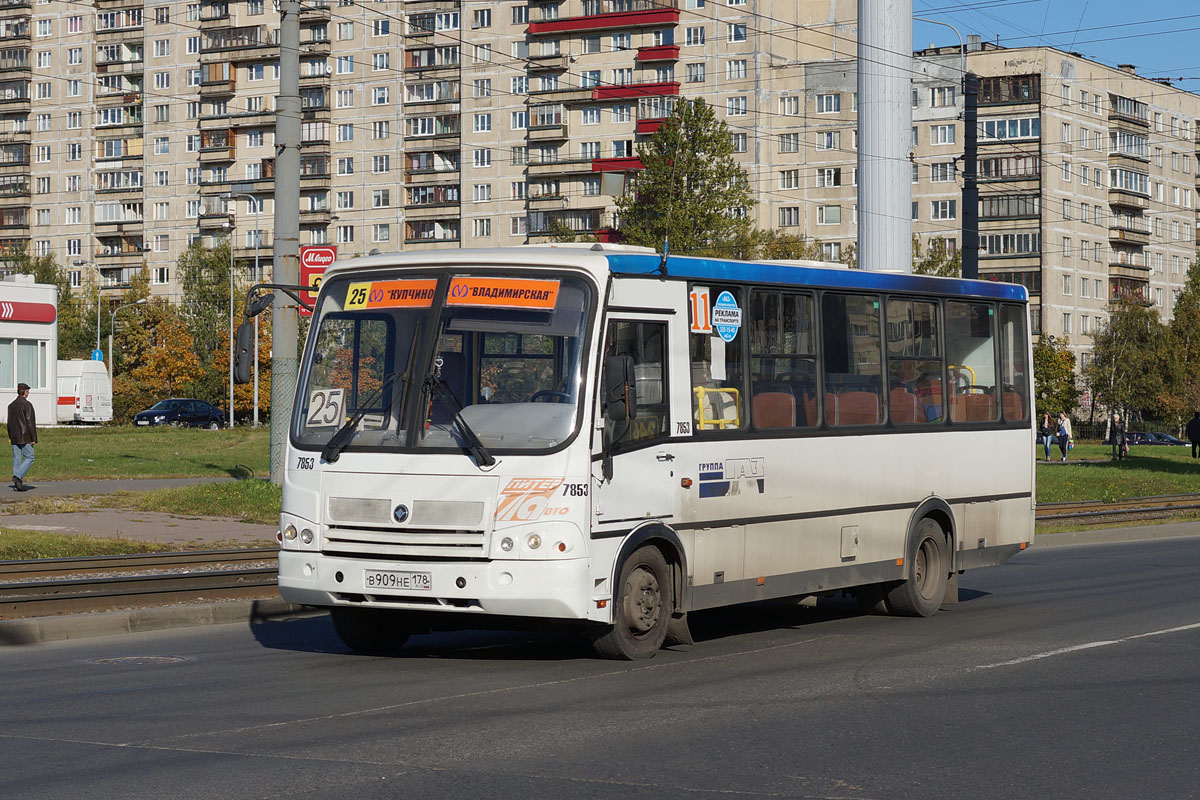 Санкт-Петербург, ПАЗ-320412-05 № 7853