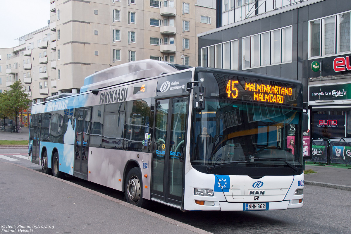 Финляндия, MAN A26 Lion's City LL NL313-15 CNG № 802