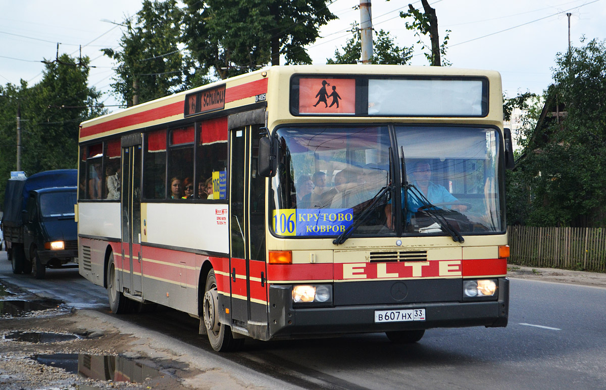 Vladimir region, Mercedes-Benz O405 # В 607 НХ 33