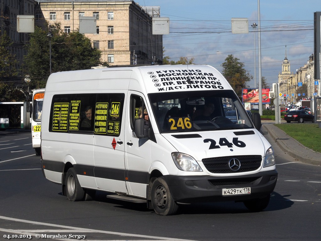 Санкт-Петербург, Луидор-22360C (MB Sprinter) № К 429 ТК 178