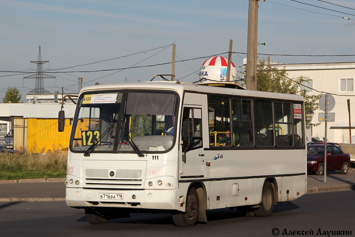 Санкт-Петербург, ПАЗ-320402-03 № 111